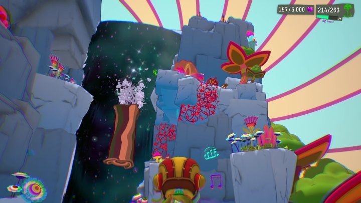 Next, you need to climb to the very top of the mountain using the pink vines - Psychonauts 2: PSI Kings Sensorium - walkthrough - Walkthrough - Psychonauts 2 Guide