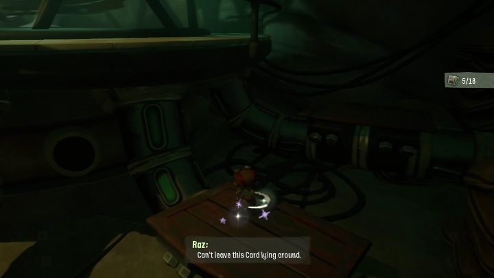 You'll find this card on the right of the giant machine with brains - Psychonauts 2: PSI Challenge Card, The Quarry - where to find? - The Quarry - Psychonauts 2 Guide
