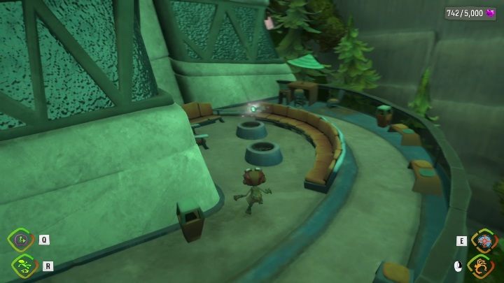 To get to this key, use the elevator located to the right of the door (looking in the direction of the building) - Psychonauts 2: Supply Chest Keys, The Quarry - where to find? - The Quarry - Psychonauts 2 Guide