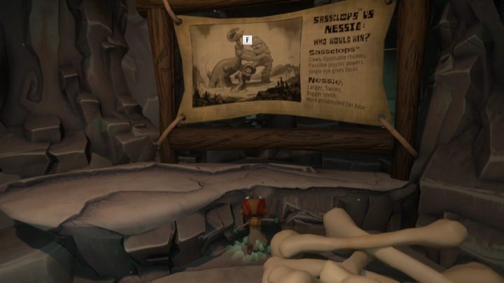 Location: Sassclops cave - Psychonauts 2: PSI Challenge Card, Questionable Area - where to find? - Questionable Area - Psychonauts 2 Guide