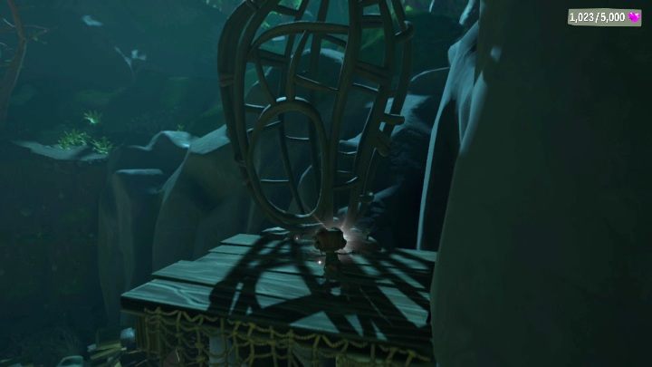 To get to this card you need to jump to a wooden platform, which is located on the mountainside - Psychonauts 2: PSI Challenge Cards in Green Needle Gulch - where to find? - Green Needle Gulch - Psychonauts 2 Guide