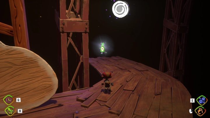 You'll find the secret on the wooden path - Psychonauts 2: Emotional Baggage, Fatherland Follies - where to find? - Fatherland Follies - Psychonauts 2 Guide