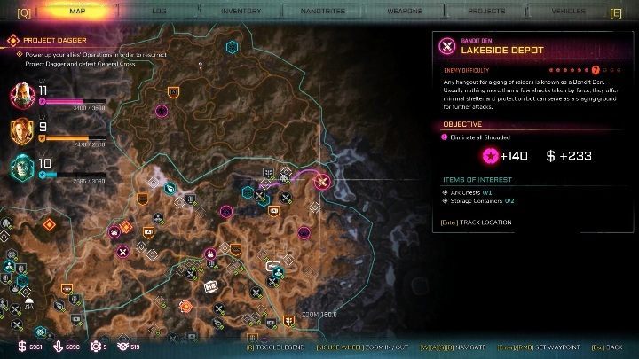 This bandits den can be found in the eastern part of the location, at the end of the map - Bandit Dens in Torn Plains - Rage 2 - Bandit Dens - Rage 2 Guide