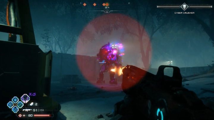 Before entering the Ark, you have to get rid of enemies, one of whom will be the Cyber Crusher - Hyper Cannon | Weapons in Rage 2 - Weapons - Rage 2 Guide