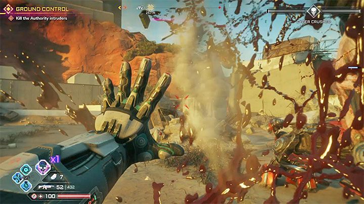 Your new objective is to defeat Cyber Crusher and the Authority forces accompanying the boss - Ground Control | Rage 2 Walkthrough - Main story - Rage 2 Guide