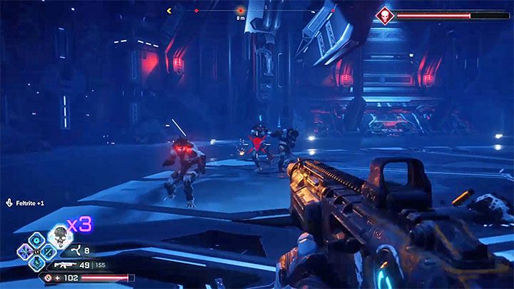 When Cross loses about 1/3 of the health bar, it will run into the central force field - Double Cross | Rage 2 Walkthrough - Main story - Rage 2 Guide