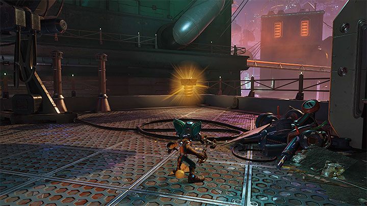Explore the area that was previously inaccessible - Ratchet & Clank Rift Apart: Nefarious City - collectibles, list of all, map - Secrets and Collectibles - Ratchet & Clank Rift Apart Guide