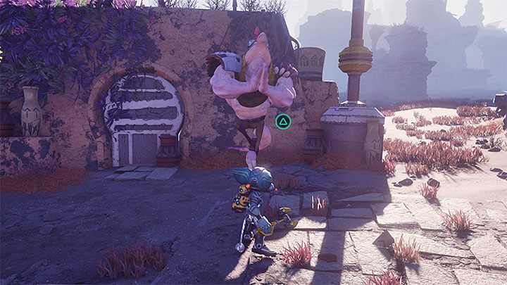 By getting more Lorbs, you can receive some of the collectibles from the Monk Scholar in the village - Ratchet & Clank Rift Apart: Savali - collectibles, list of all, map - Secrets and Collectibles - Ratchet & Clank Rift Apart Guide