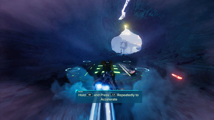 Use the Hoverboots (R1) by hovering over the first panel and head south - Ratchet & Clank Rift Apart: Savali - collectibles, list of all, map - Secrets and Collectibles - Ratchet & Clank Rift Apart Guide