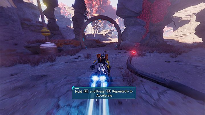 If you have correctly completed the ride, the portal from the above picture will turn on at the last minute - Ratchet & Clank Rift Apart: Savali - collectibles, list of all, map - Secrets and Collectibles - Ratchet & Clank Rift Apart Guide