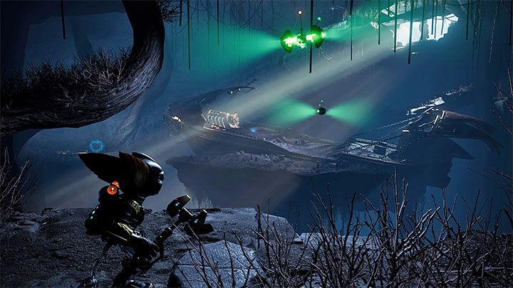 A linear cave patch will lead you to a large shipwreck - Ratchet & Clank Rift Apart: Savali - collectibles, list of all, map - Secrets and Collectibles - Ratchet & Clank Rift Apart Guide