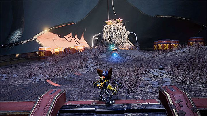Note the levitating grapple and use L1 to grab it - Ratchet & Clank Rift Apart: Savali - collectibles, list of all, map - Secrets and Collectibles - Ratchet & Clank Rift Apart Guide