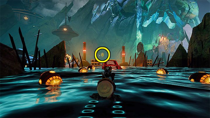 This bolt is levitating above the central water tank - Ratchet & Clank Rift Apart: Ardolis - collectibles, list of all, map - Secrets and Collectibles - Ratchet & Clank Rift Apart Guide