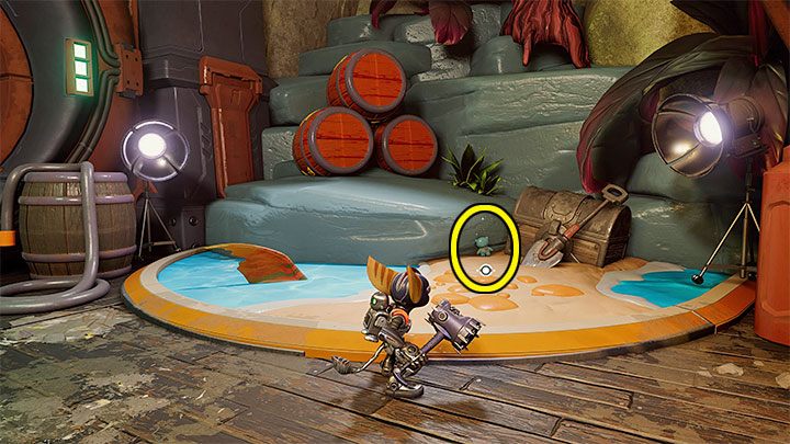 You can find the bear right after getting the armor piece described above, so after completing the third Pirate Trial - Ratchet & Clank Rift Apart: Ardolis - collectibles, list of all, map - Secrets and Collectibles - Ratchet & Clank Rift Apart Guide
