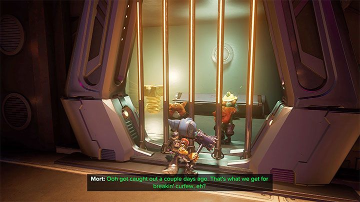 The gold bolt is also located in the west wing of the prison - Ratchet & Clank Rift Apart: Viceron - collectibles, list of all, map - Secrets and Collectibles - Ratchet & Clank Rift Apart Guide