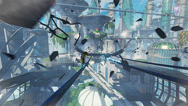 The pursuit of Nefarious will begin right after the first cutscene with him - Ratchet & Clank Rift Apart: Pursue Dr. Nefarious - walkthrough - Prologue - Corson V - Ratchet & Clank Rift Apart Guide