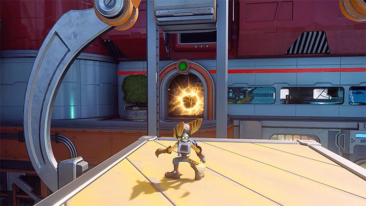 Return to the second container - Ratchet & Clank Rift Apart: Pursue Dr. Nefarious - walkthrough - Prologue - Corson V - Ratchet & Clank Rift Apart Guide