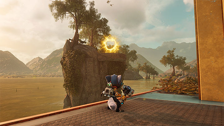 Before approaching the two new mission objectives (we described them in the following subsections), first head to the back of the factory - Ratchet & Clank Rift Apart: Investigate the Dimensional Anomaly, Rivets Hideout - walkthrough - Sargasso - Ratchet & Clank Rift Apart Guide