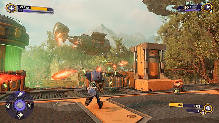 Next to visit is the eastern platform - Ratchet & Clank Rift Apart: Investigate the Dimensional Anomaly, Rivets Hideout - walkthrough - Sargasso - Ratchet & Clank Rift Apart Guide