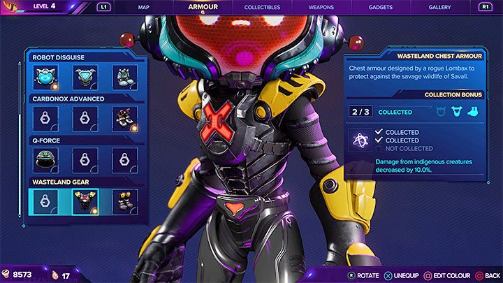 For delivering 7 Lorbs to the monk, you will receive the Wasteland Gear Chest - Ratchet & Clank Rift Apart: Gaining Lombax Lore - walkthrough, shrines - Savali - Ratchet & Clank Rift Apart Guide