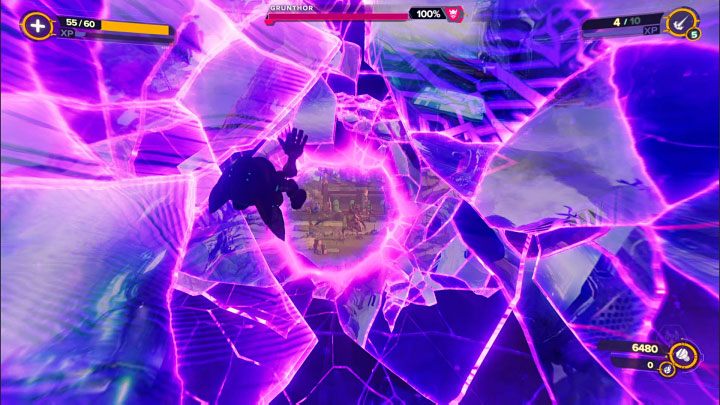 Keep fighting until Nefarious has half his health bar left - Ratchet & Clank Rift Apart: Meet Ratchet in Gastropub - walkthrough - Scarst debris cloud - back - Ratchet & Clank Rift Apart Guide