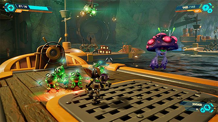 A linear path will lead you to a cavern where the final third trial will take place - you will have to fight pirates - Ratchet & Clank Rift Apart: Pirate Trials - walkthrough - Ardolis - Ratchet & Clank Rift Apart Guide
