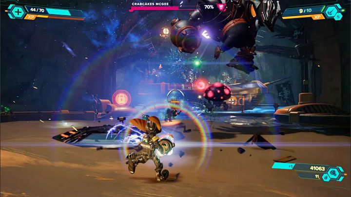 After you eliminate enough regular enemies, an island will emerge from the water - Ratchet & Clank Rift Apart: Pirate Trials - walkthrough - Ardolis - Ratchet & Clank Rift Apart Guide
