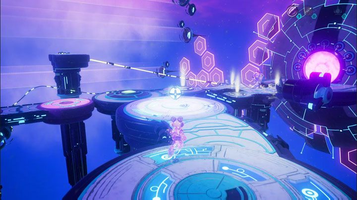 Once you are next to the meta-terminal, turn left and explore the new path - Ratchet & Clank Rift Apart: Protecting Morts and freeing Seekerpede - walkthrough - Return to Sargasso - Ratchet & Clank Rift Apart Guide