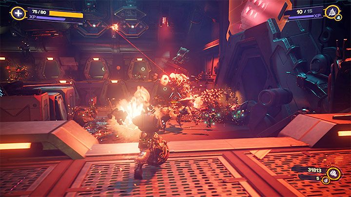 After the fights are over, head towards the passage marked by the game - Ratchet & Clank Rift Apart: Reactor shutdown - walkthrough - Viceron - Ratchet & Clank Rift Apart Guide