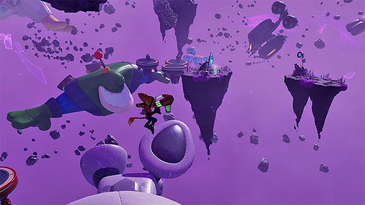 In the new dimension, you will see balloons resembling various characters - Ratchet & Clank Rift Apart: Trophies - List - Appendix - Ratchet & Clank Rift Apart Guide