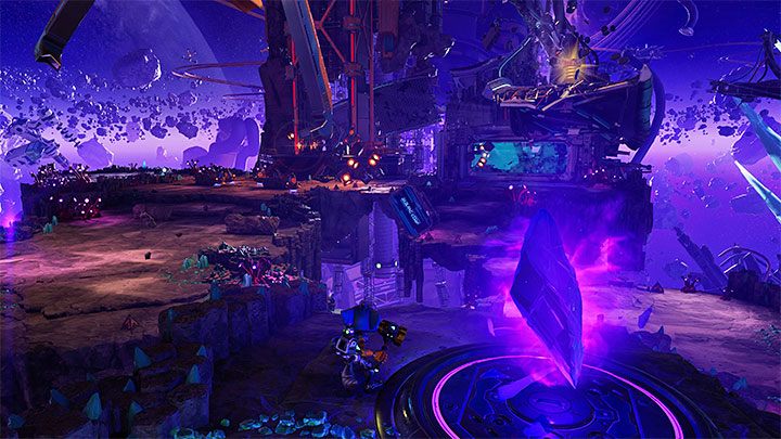 Before you focus on the main and side mission objectives look around the miners' camp - Ratchet & Clank Rift Apart: Overriding the lockdown and getting to the Miners - walkthrough - Blizar Prime - Ratchet & Clank Rift Apart Guide