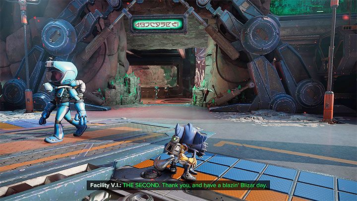 You must start at the Mining Hub in the pre-cataclysmic dimension, a location with a large number of friendly miners - Ratchet & Clank Rift Apart: Meet the engineer, search for the bots - walkthrough - Blizar Prime - Ratchet & Clank Rift Apart Guide