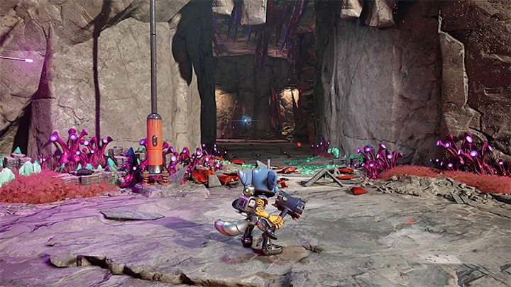 The science bots are in various parts of the area west of the Chief Engineer's location - Ratchet & Clank Rift Apart: Meet the engineer, search for the bots - walkthrough - Blizar Prime - Ratchet & Clank Rift Apart Guide