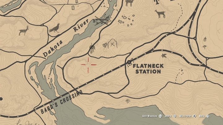 The man selling the map can be found at The Dakota River - Jack Hall Gang - Treasure Maps in Red Dead Redemption 2-Treasure Maps - Red Dead Redemption 2 Guide