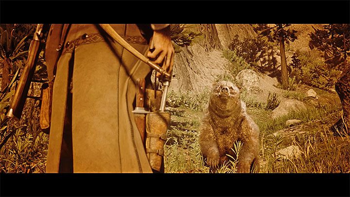 The legendary bear appears - RDR2: Exit Pursued By a Bruised Ego walkthrough - Chapter 2 - Horseshoe Overlook - Red Dead Redemption 2 Guide