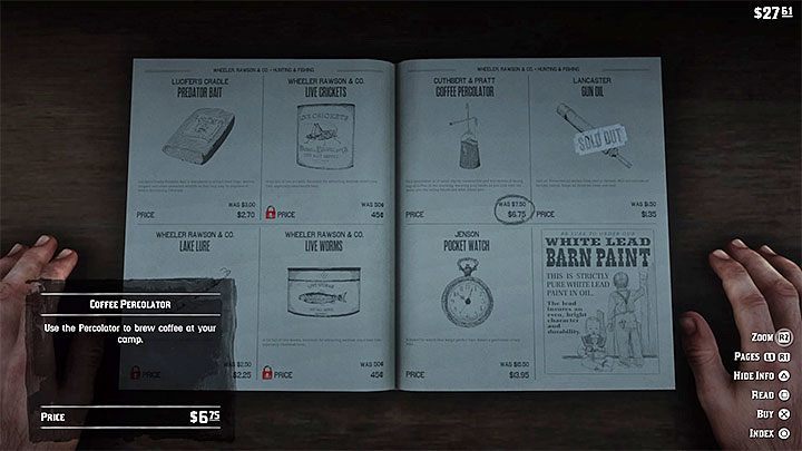 The second ingredient is more important - How do I make coffee in the RDR2 game? - FAQ - Red Dead Redemption 2 Guide