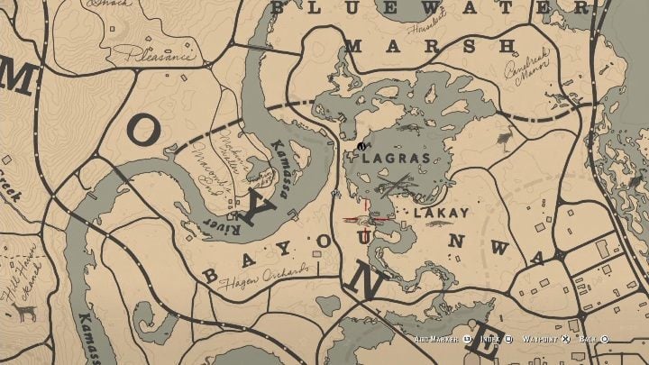våben Hare Lignende Red Dead Redemption 2: Legendary Bull Gator - maps, tips | gamepressure.com