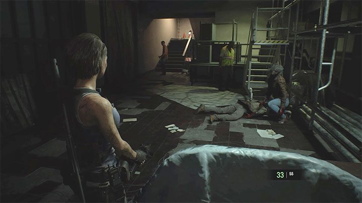 Laufen Sie zunächst ins Innere des Gebäudes und schließen Sie das Tor hinter sich – Resident Evil 3: Komplettlösung für die Abbruchstelle – Komplettlösung für die Geschichte – Resident Evil 3-Leitfaden