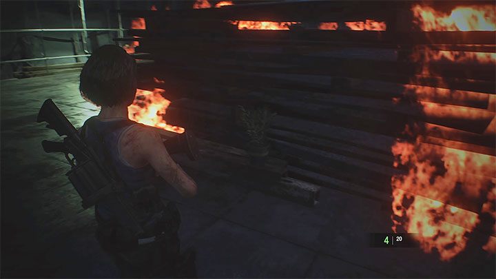 Nemesis verwendet in diesem Kampf einen Flammenwerfer – Resident Evil 3: Komplettlösung für die Abbruchstelle – Komplettlösung für die Geschichte – Resident Evil 3-Leitfaden