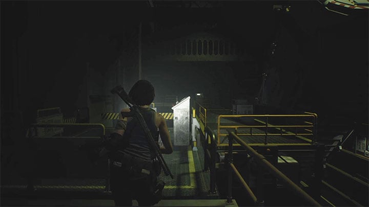 Пройдите к лестнице - Складская головоломка - Решения-головоломки - Руководство Resident Evil 3