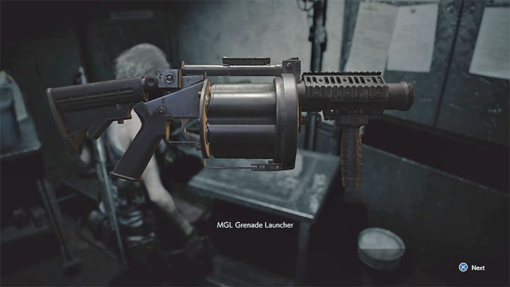 The grenade launcher lies on one of the tables and requires 2 free slots in the inventory - Resident Evil 3: MGL Grenade Launcher - where to find it? - Weapons - Resident Evil 3 Guide
