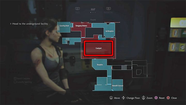 Nachdem Sie die Kontrolle über Jill wiedererlangt haben, begeben Sie sich in Richtung des im Screenshot oben gezeigten Innenhofs – Resident Evil 3: Magnum – wo ist er zu finden?  - Waffen – Resident Evil 3 Guide