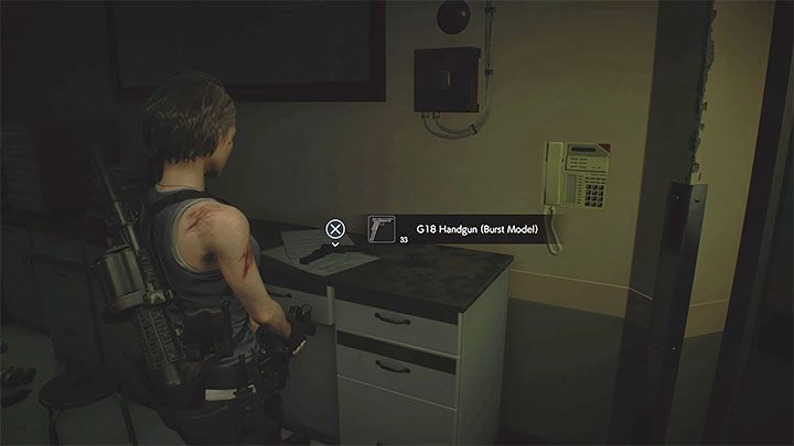 During your stay in the hospital you can also get another unique weapon - the G18 Handgun Burst Model - Resident Evil 3: Magnum - where to find it? - Weapons - Resident Evil 3 Guide