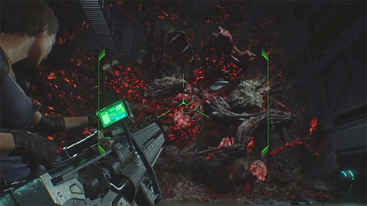 If you hurry, you should be able to activate two energy sources before Nemesis resumes attacks - Resident Evil 3: Nemesis - final boss fight - Nemesis boss fights - Resident Evil 3 Guide