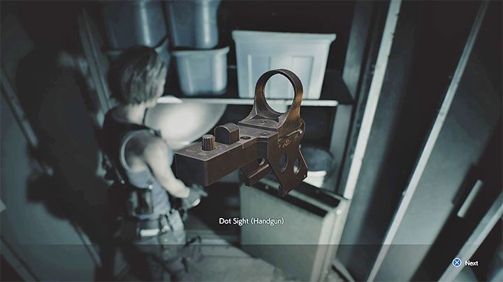 Im Laufe des Spiels können Sie einige Waffen-Upgrades finden – einige davon erhöhen die Genauigkeit und verringern den Waffenrückstoß – Resident Evil 3: Kopfschüsse und Zombies – wie trifft man sie?  - FAQ – Resident Evil 3-Leitfaden