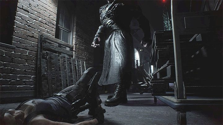 After you move away from Nemesis, he can shoot his tentacles - Resident Evil 3: Nemesis - the main boss, enemy - Basics - Resident Evil 3 Guide