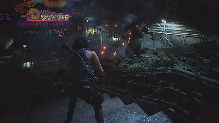 Shrapnel grenades can also be used to weaken Nemesis - Resident Evil 3: Nemesis - the main boss, enemy - Basics - Resident Evil 3 Guide