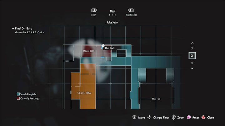 resident evil 2 remake in game map
