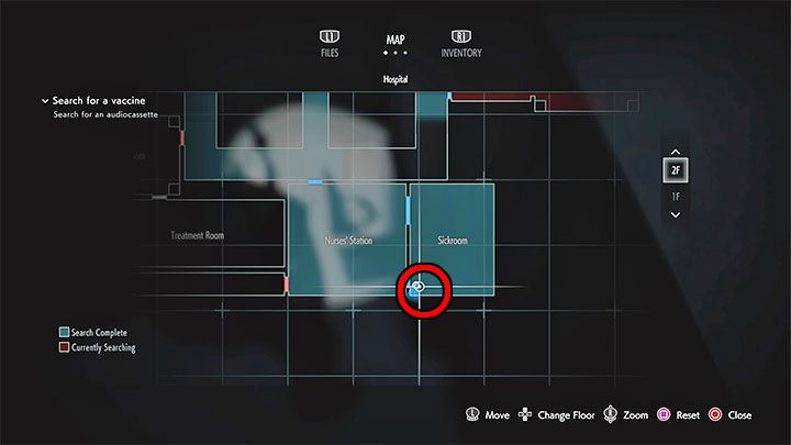 The statue is located in the Sickroom located on floor 2F of the hospital - Resident Evil 3: Hospital secrets, collectibles - Collectibles and secrets - Resident Evil 3 Guide