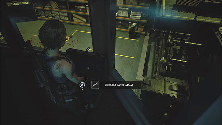 Das „Extended Barrel“-Upgrade für die Magnum befindet sich in einer Kiste im Überwachungsraum – Resident Evil 3: Underground Storage Geheimnisse, Sammlerstücke – Sammlerstücke und Geheimnisse – Resident Evil 3 Guide